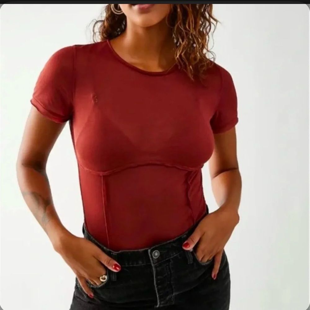 Sz S NWOT $68 MSRP Free People Intimately Have To Have It sheer bodysuit - Picture 4 of 15
